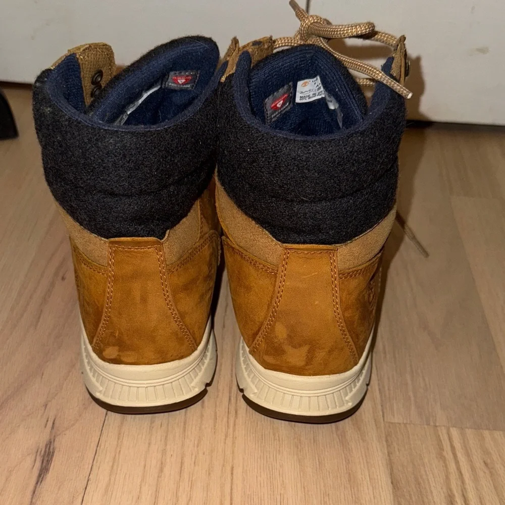 Timberland Tan Leather Lace-Up Boots